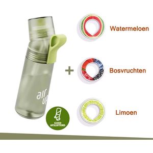 Air Up Drinkfles 600 ml Gen 2 Green Sage Fles inclusief 3 Pods - starterskit - Air Up fles - gerecycleerd materiaal