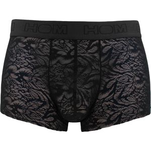 HOM temptation microfiber boxer free cut lace zwart - S