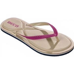 Beco Teenslippers Dames Eva Beige/roze Maat 39