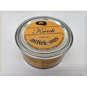KWIEK antique wax - CLEAR - de echte onderhoudswas volgens oudhollands recept - 375 ml - makkelijk in gebruik - meubel - antiek - meubelwas - bijenwas - boenwas - terpentijnwas - kleur naturel - De Enige Echte KWIEK was