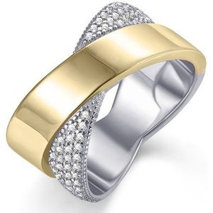Gisser Jewels Zilver Ring Zilver R467Y - R467Y-52 - Sieraad - Goudkleurig