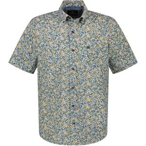 Lerros Overhemd Zomers Overhemd Met Halve Mouwen En Print 2462137 921 Mannen Maat - 3XL