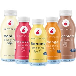 Protiplan | Mix Proteïne Smoothies | Voordeelpakket | 10 stuks (6 x 200 ml en 4 x 250 ml) | Snel afvallen zonder poespas!