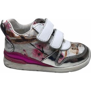 falcotto meisje velcro sneakers daisy fuxia wit mt 18