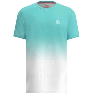 BIDI BADU Crew Gradiant Tee - aqua, white Shirts Herren