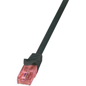 UTP Cat6 0.5m zwart LSZH - 100% koper - Netwerkkabel - Computerkabel - Kabel