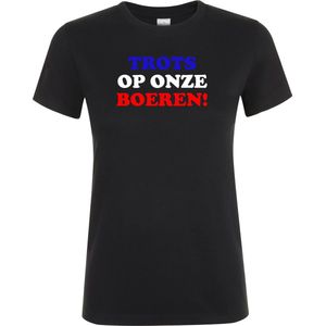 Klere-Zooi - Trots Op Onze Boeren - Dames T-Shirt - 4XL