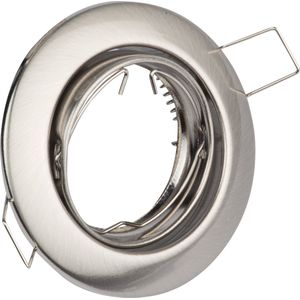 Spot Armatuur GU10 - GU10 Inbouwspot - Rond - Chroom - Aluminium - Kantelbaar Ø82mm