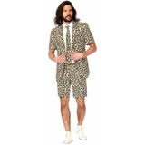 OppoSuits The Jag - Mannen Zomer Kostuum - Beige - Feest - Maat 52