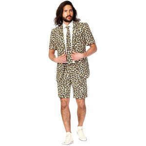 OppoSuits The Jag - Mannen Zomer Kostuum - Beige - Feest - Maat 52