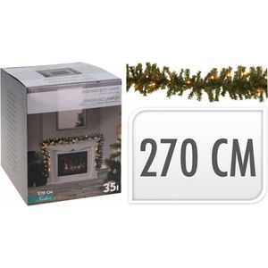 Oneiro’s luxe Guirlande met 35 lampjes - 230V - 270 cm - kerst – guirlande - feestdagen - winter - verlichting - binnen - buiten – sfeer