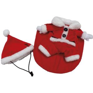 Croci - XMAS SANTA DRESS - Kerstman kostuum voor honden - Ruglente: 30 cm