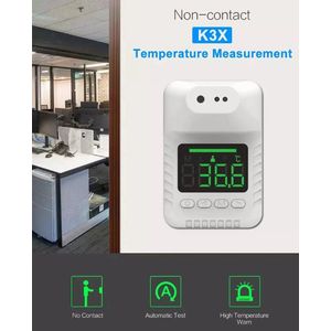 Muur infrarood thermometer voorhoofd - contactloze voorhoofdstermometer met muurbevesting / wandmontage