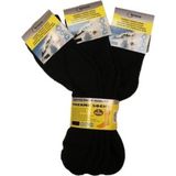 18 paar Thermo sokken zwart in maat 43-46 - Warmte sokken voor koude voeten - thermosokken