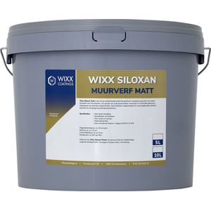 Wixx Siloxan Buitenlatex Matt - 5L - RAL 9016 | Verkeerswit