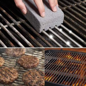 BBQ Barbecue - Schoonmaak Steen - 3 Stuks - Borstel - Milieuvriendelijk - Houtskool reiniger - Gas - Tuin - Kampeer – Borstel – Keuken – Pannen – Bakplaat – Puimsteen - Reiniger