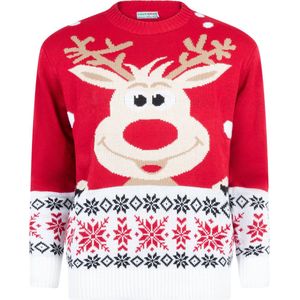 Foute Kersttrui Dames & Heren - Christmas Sweater ""Rudolf"" - Mannen & Vrouwen Maat XXXL - Kerstcadeau