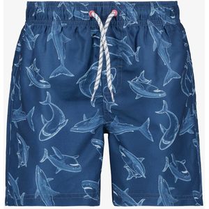 Osaga jongens zwemshort met haaien blauw - Maat 140 - Zwembroek