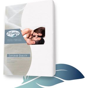 24-Bedding - Hoeslaken Boxspring - Molton 100% katoen - 180x220 cm - Extra hoge Hoek - 40 cm