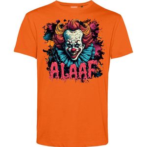 T-shirt Horror Alaaf | Carnavalskleding heren dames | Halloween Kostuum | Foute Party | Oranje | maat L