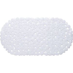 IVOL Badmat  Douchemat 68x35cm - Antislip Wit met Zuignappen - Anti Slip Mat voor in Douche of Bad