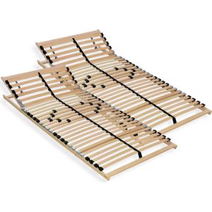 7 zone lattenbodem 180x200 met verstelbaar hoofdeinde - Ergonomische lattenbodem 7 zones en stabiel beukenhouten frame, 28 flexibele latten, MADE IN GERMANY, draagvermogen ca. 150kg