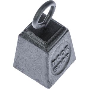 Homescapes Deurstopper met gietijzeren look en draagring - Zwart, 980 g