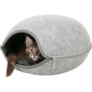 Kattenmand, kattenbed, opvouwbaar, voor katten of kleinere honden, zacht, pluizig kunstbont 24D x 40B x 46H centimeter
