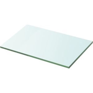 vidaXL Schappen - 2 stuks - Glas - Transparant Glazen Schap - Wandplank - Vitrinekast - Displayrek - Transparant Glas