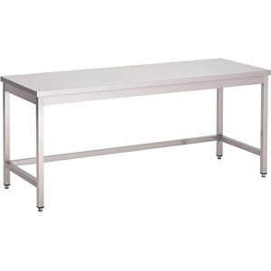 Gastro M - RVS Werktafel - Zonder Onderblad - 180x70x85cm GN112 - Horeca & Professioneel