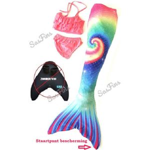 Zeemeermin staart los| Mermaid staart met bikiniset | Lollipop | maat 150 | Zonder monovin geleverd | Nieuw model 2024!