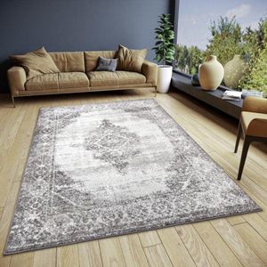 Flycarpets Shine Design vloerkleed - Retro - Crème / Zwart - 200x280 cm