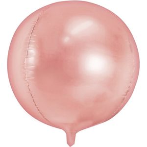 Partydeco - Folieballon rond Rose Gold
