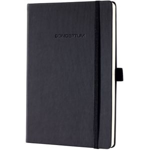 Sigel notitieboek - Conceptum Pure - A5 - zwart - hardcover - 194 pagina's - 80 grams - ruit - SI-CO121