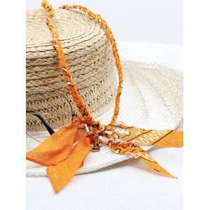 Brillenkoord bandana stijl oranje – Draagbaar als sieraad – Limited festival editie | SUNNY CORDS