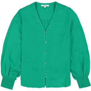 GARCIA Dames Blouse Groen - Maat M