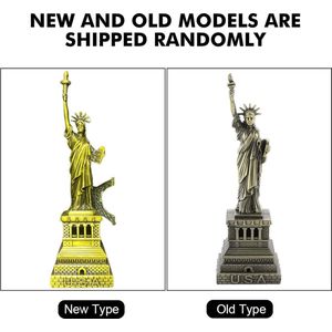 Standbeeld - Decoratief Handgemaakt Metaal Vrijheidsbeeld Koper American New York Figuur voor Souvenirs Home Decoratie Metalen Geschenken (H: 15 cm)