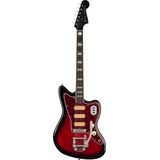 Fender LTD Gold Foil Jazzmaster, Candy Apple Burst EB - Elektrische gitaar - rood