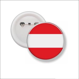 Button Met Speld 58 MM - Vlag Oostenrijk
