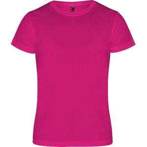 Fuchsia kinder unisex sportshirt korte mouwen Camimera merk Roly 4 jaar 98-104