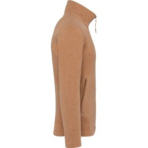 Kariban Microfleece met rits heren K911 - Camel Heather - M