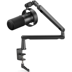 FIFINE - T688 - USB / XLR - Dynamische Microfoon - Met Boom Arm - Streaming - Podcasting - Gaming - Geschikt voor PS4 / PS5 / PC - Zwart
