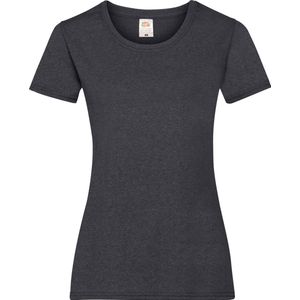Fruit of the Loom Dames/vrouwen Lady-Fit Valueweight Short Sleeve T-Shirt (Pak van 5) (Donkere Heide)