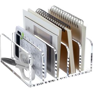 Elegant en Ruime Acryl Organizer voor Brieven en Kaarten met 5 Compartimenten