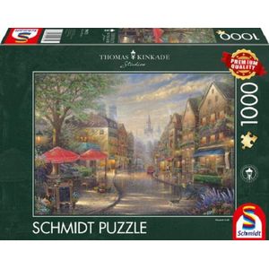 Schmidt Spiele Thomas Kinkade Studios: Café in München Legpuzzel 1000 stuk(s) Stad