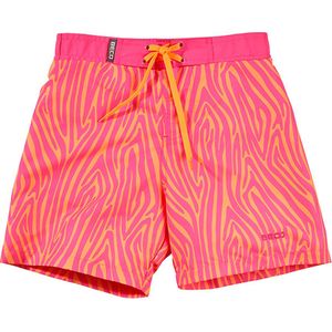 BECO zebra vibes - zwemshorts voor kinderen - roze/oranje - maat 140
