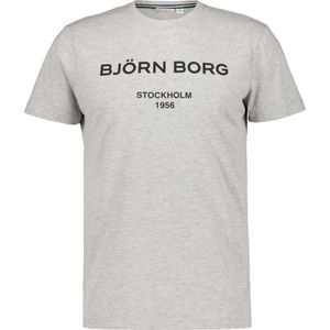 Björn Borg logo T-shirt - grijs - Maat: XL