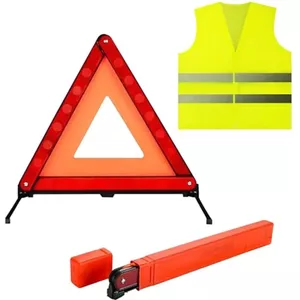 K2 Gevarendriehoek AA501 – Rode Waarschuwingsdriehoek Voor Auto, Voor Noodgevallen En Pech Onderweg