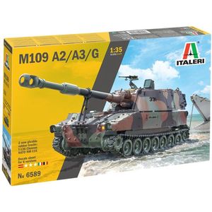 1:35 Italeri 6589 M109 A2/A3/G Tank Plastic Modelbouwpakket