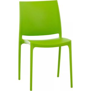 In And OutdoorMatch Classy stoel Green Vance - Met rugleuning - Woonkamer of beurs - Zithoogte 44cm